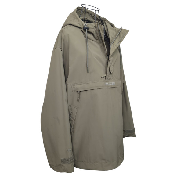 Converse x Kim Jones Oversized Dry Feel Water Resistant Anorak Parka Olive Green - Picture 4 of 12